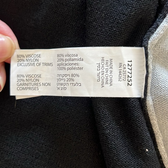 DEX black and grey open cardigan size XL - Picture 3 of 3